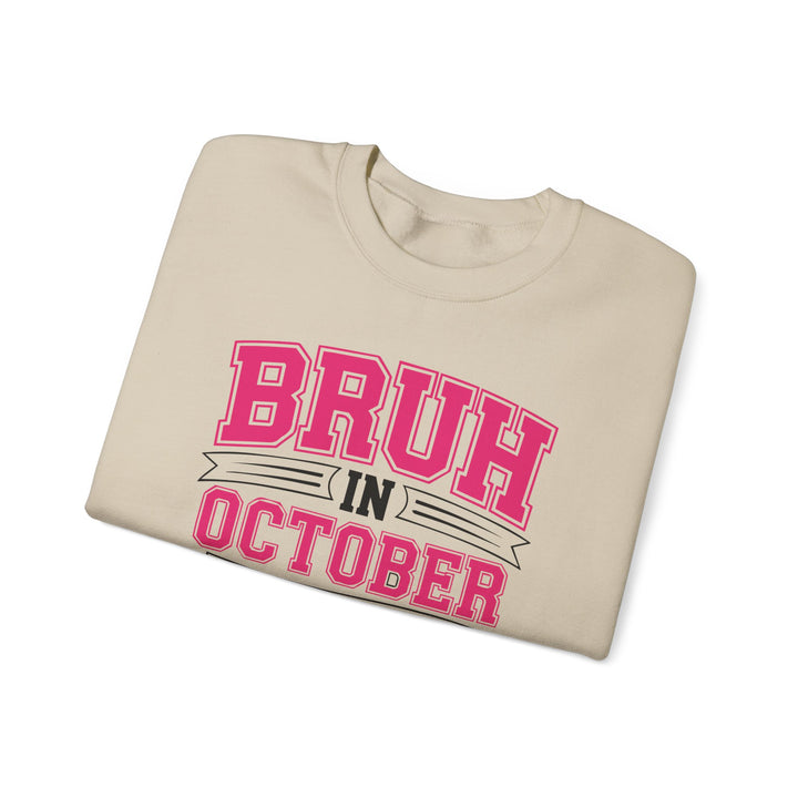 Pink October Awareness Sweatshirt, Cozy Crewneck, Breast Cancer Awareness, Gift for Supporters, Fashion for a Cause