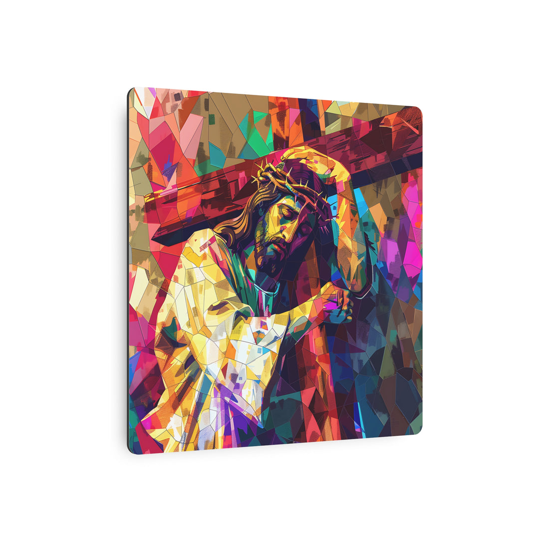 The Cross of Light – Jesus Metal Wall Art