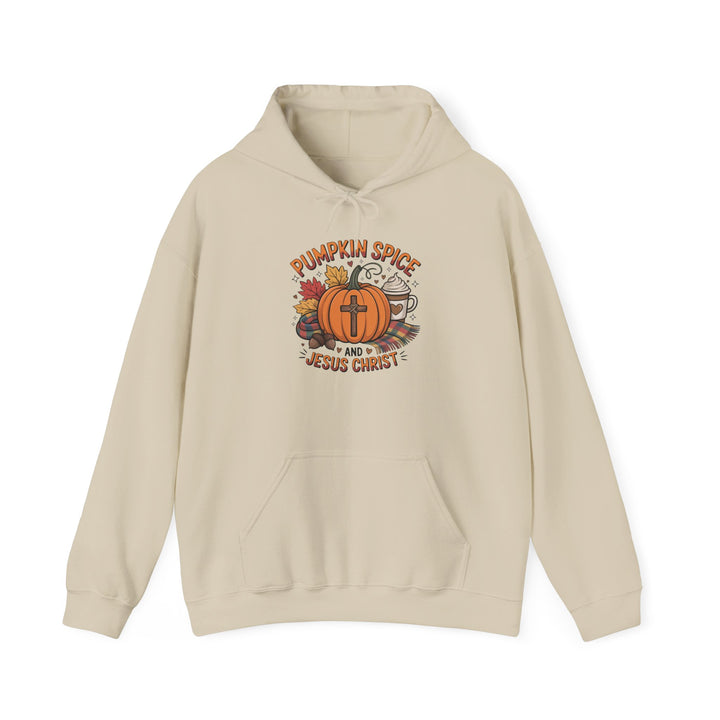 Fall Pumpkin Spice and Jesus Christ Hoodie Sweatshirt