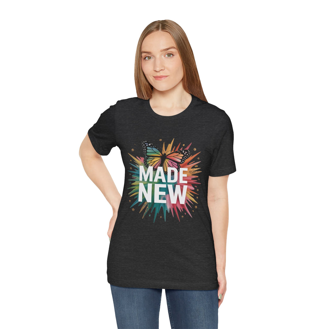 Made New – Christian Butterfly Transformation Shirt (2 Corinthians 5:17)