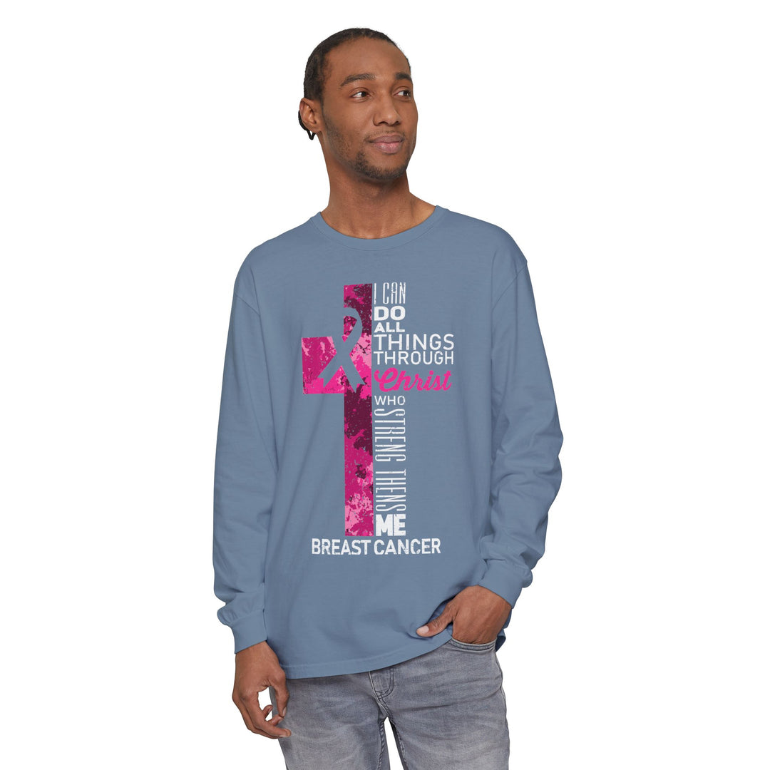 Christian Breast Cancer Awareness Long Sleeve T-Shirt