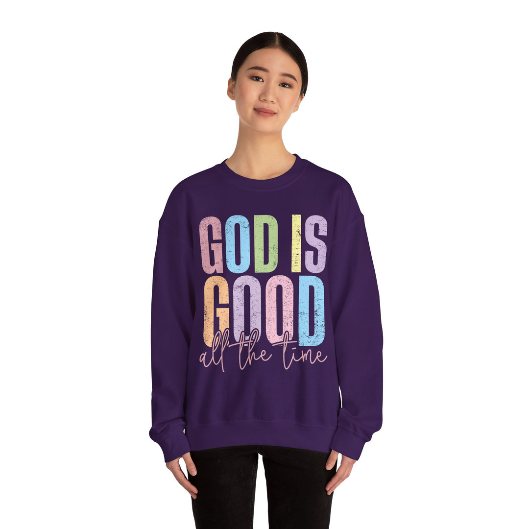 Inspirational God is Good Sweatshirt, Religious Crewneck, Faith-Based Apparel, Comfortable Casual Wear, Church Gift, Positive Vibes