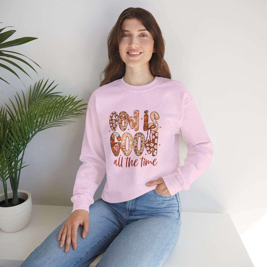 God Is Good Sweatshirt, Inspirational Crewneck, Cozy Fall Fashion, Unisex Apparel, Perfect Gift for Christians