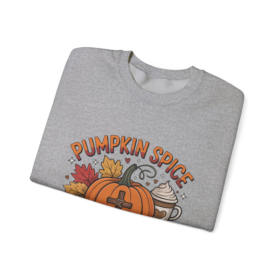 Fall Pumpkin Spice and Jesus Christ Sweatshirt