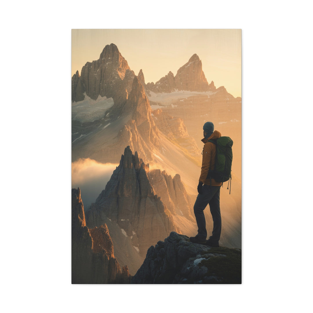 Take Heart – John 16:33 | Christian Mountain Wall Art for Courage and Strength