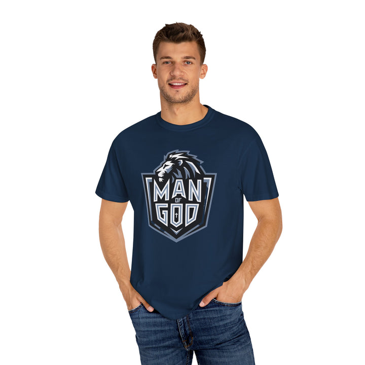 Christian Lion Shield Unisex Garment-Dyed T-shirt