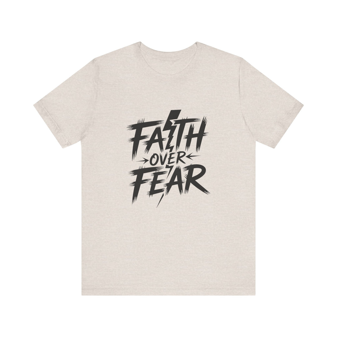 Faith Over Fear – Bold Christian Lightning Shirt