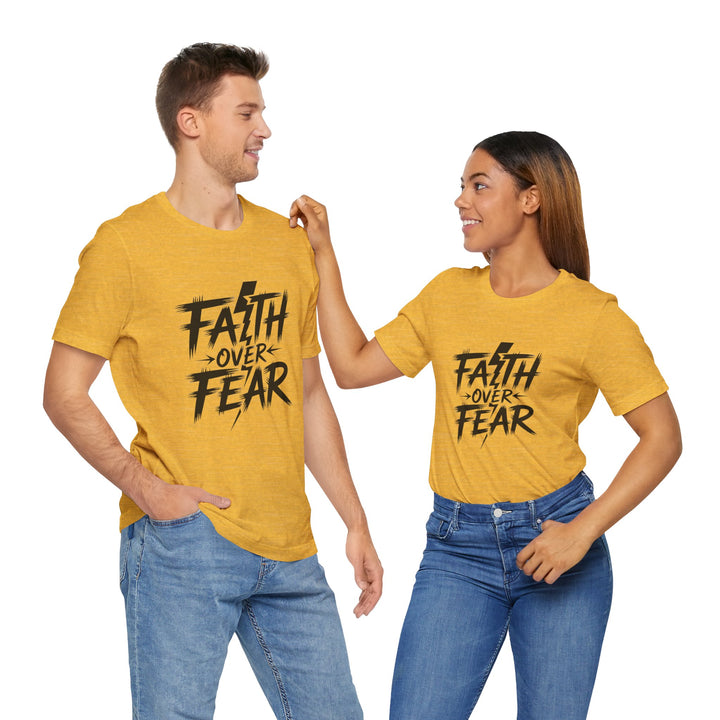 Faith Over Fear – Bold Christian Lightning Shirt
