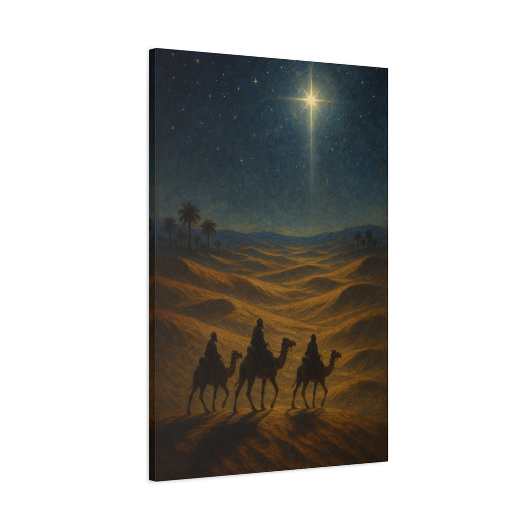 Star of Bethlehem Canvas Wall Art - Premium Christmas Nativity Decor