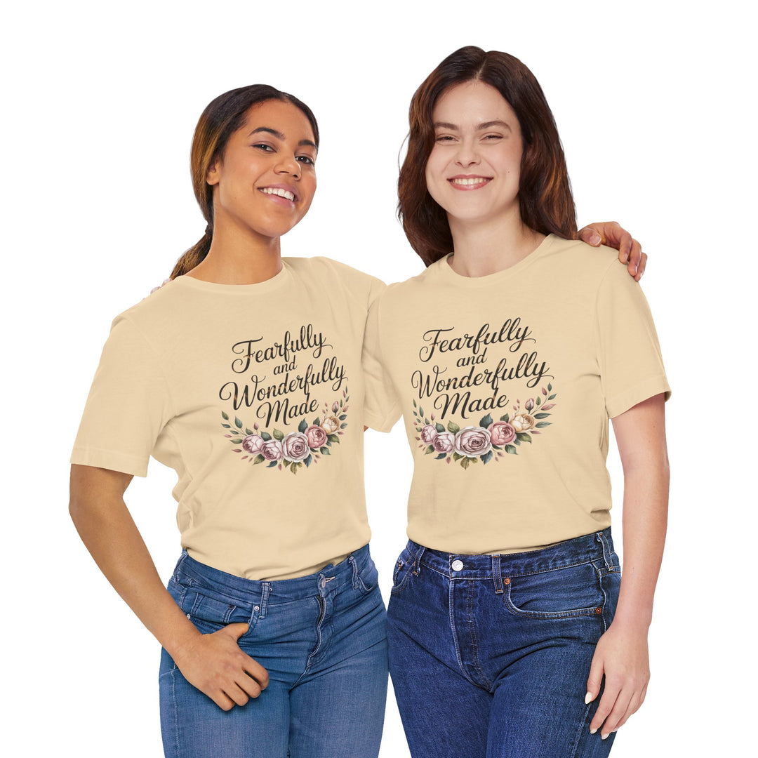 Fearfully and Wonderfully Made – Floral Christian Affirmation Shirt