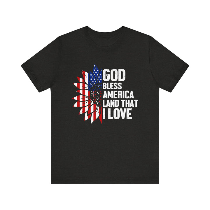 Patriotic T-Shirt, God Bless America Tee, Unisex Short Sleeve Shirt, Independence Day Gift, USA Pride Apparel, Americana Clothing