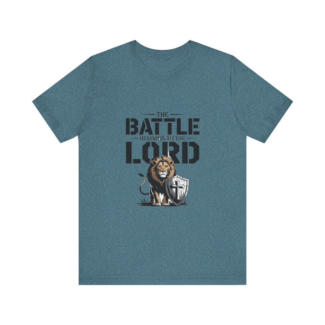 Faith-Inspired Short Sleeve Tee | The Battle Belongs to the Lord | Christian Apparel, Inspirational Shirt, Gift for Believers, [...]