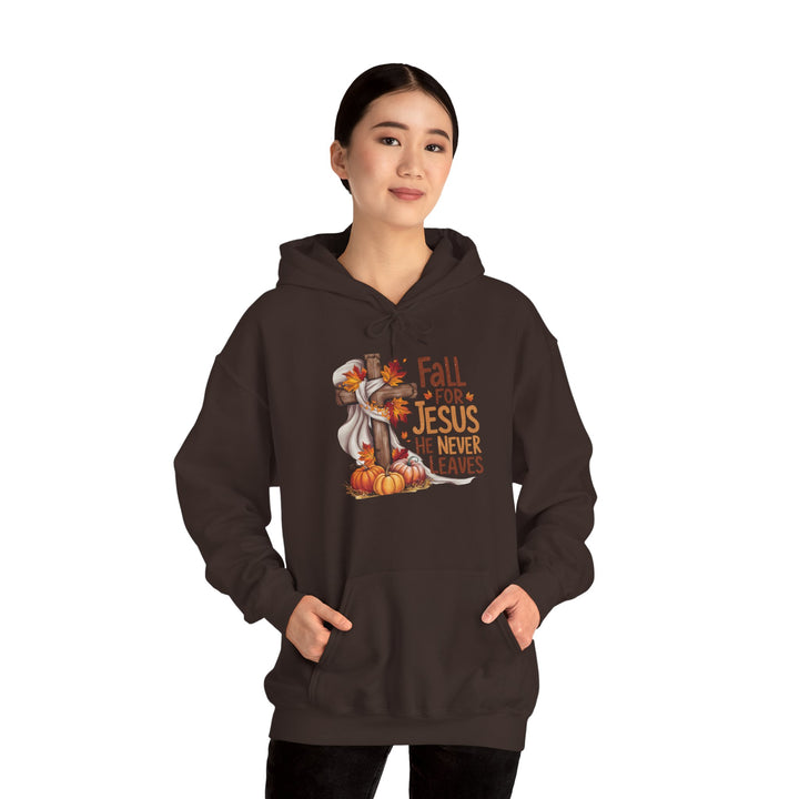 Christian Hoodie - Fall for Jesus Inspirational Unisex Sweatshirt