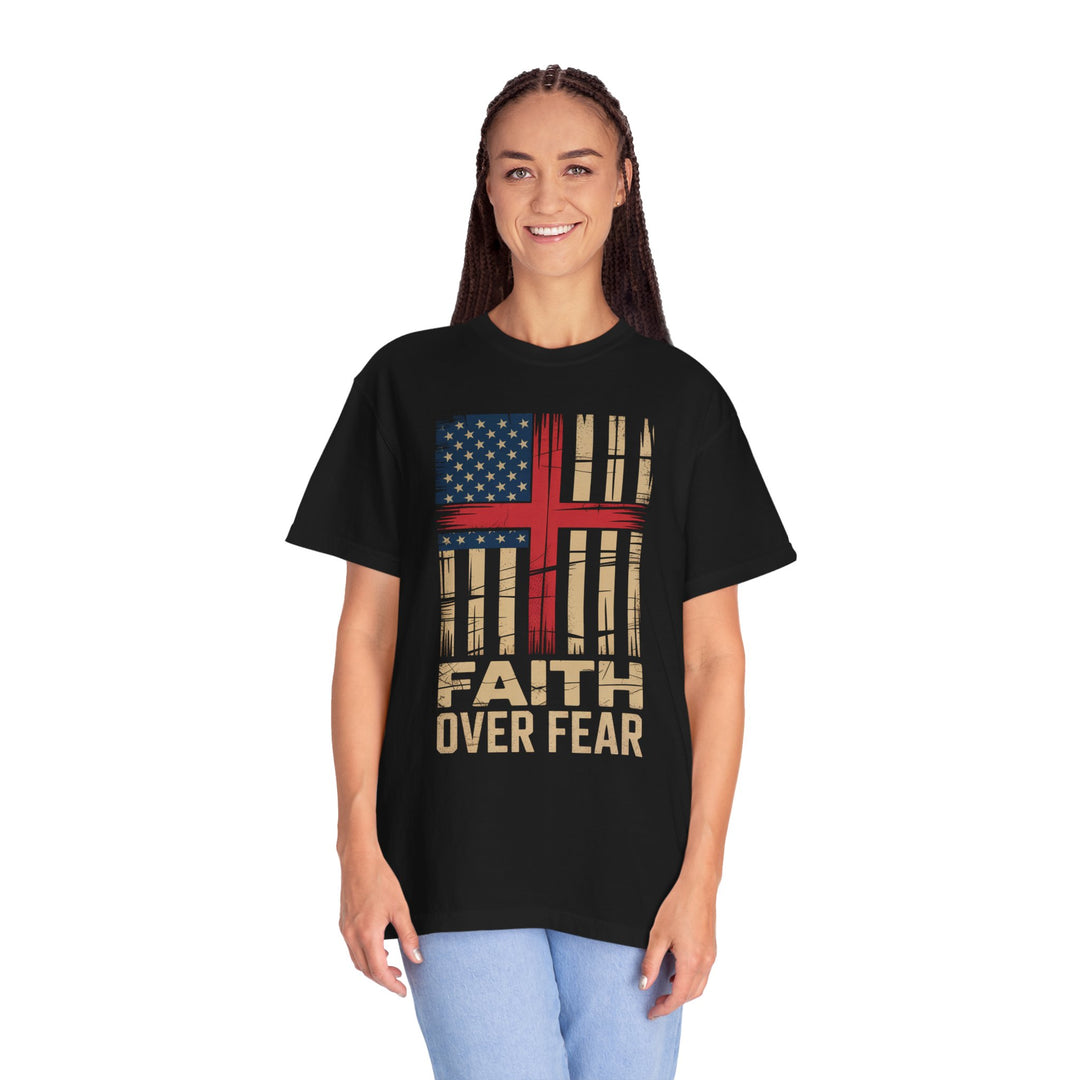 Faith Over Fear Patriotic T-shirt
