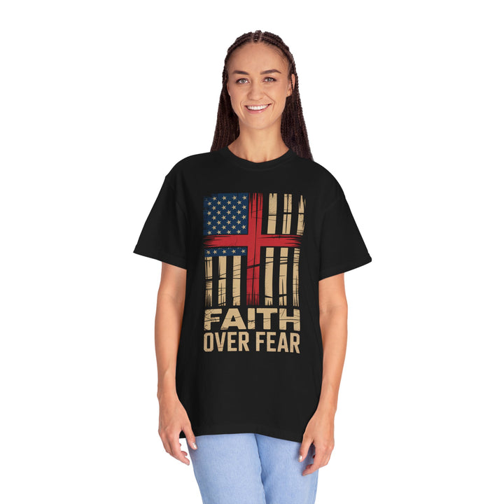 Faith Over Fear Patriotic T-shirt