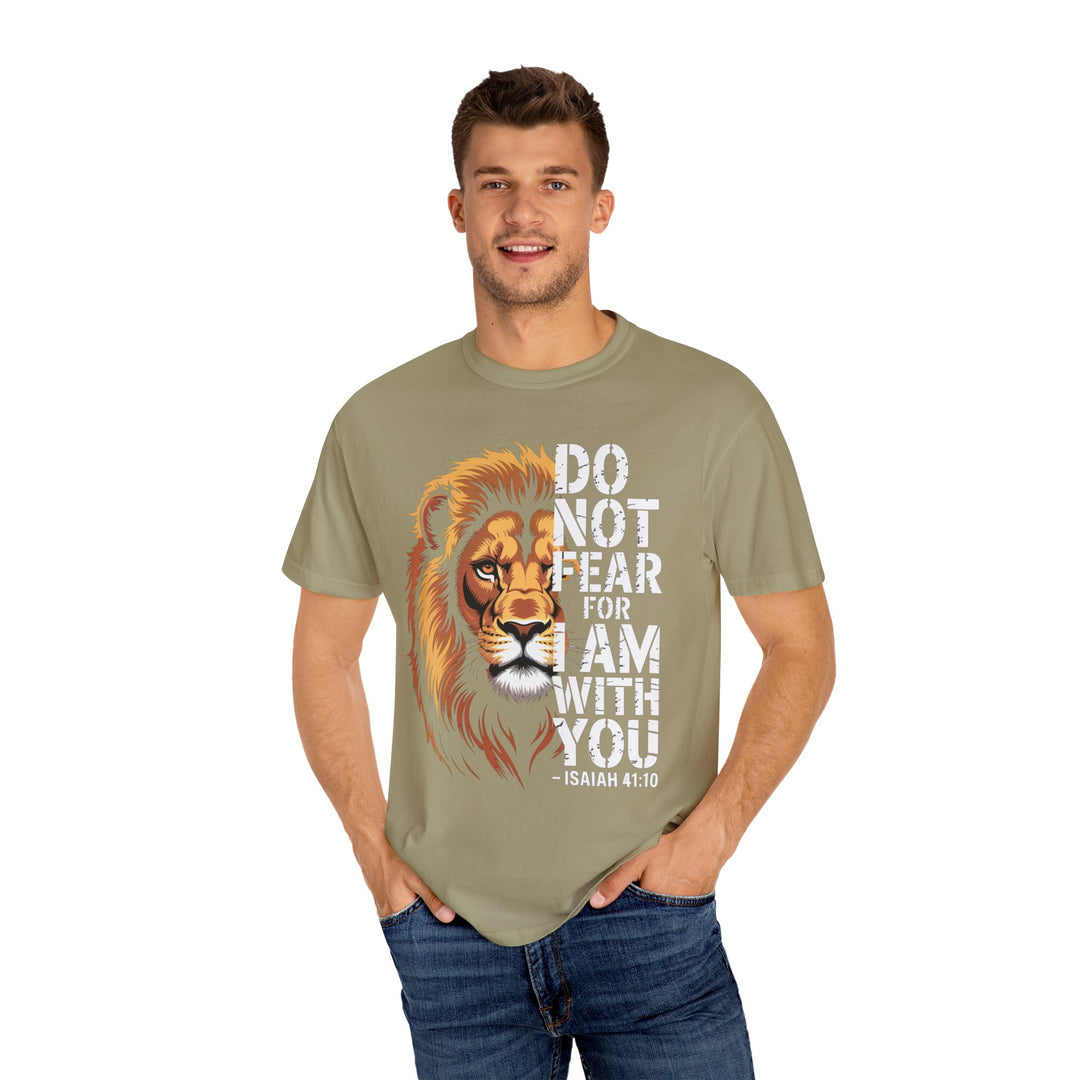 Christian Lion T-Shirt – Isaiah 41:10 Unisex Tee | Do Not Fear Scripture Apparel