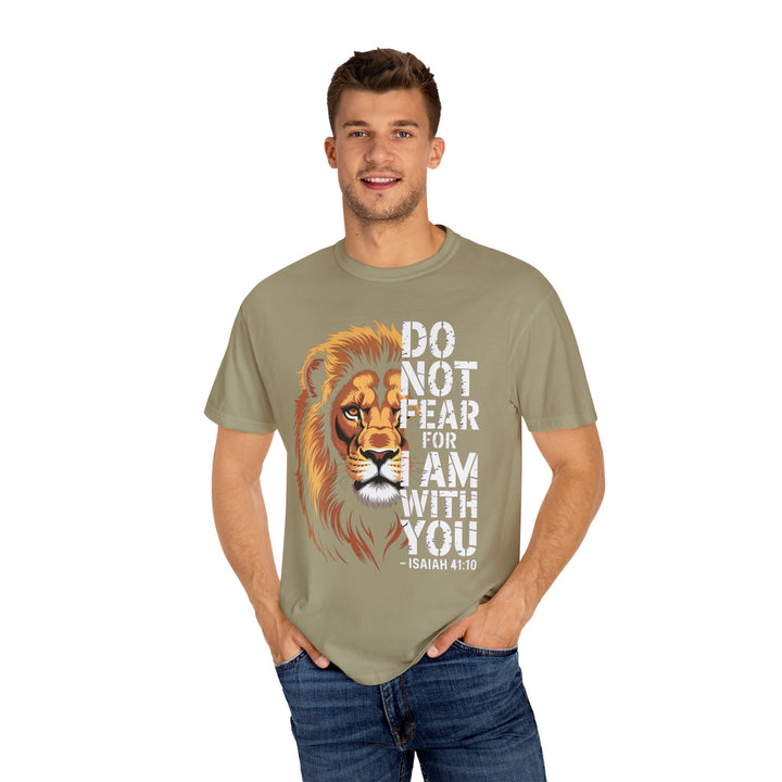 Christian Lion T-Shirt – Isaiah 41:10 Unisex Tee | Do Not Fear Scripture Apparel
