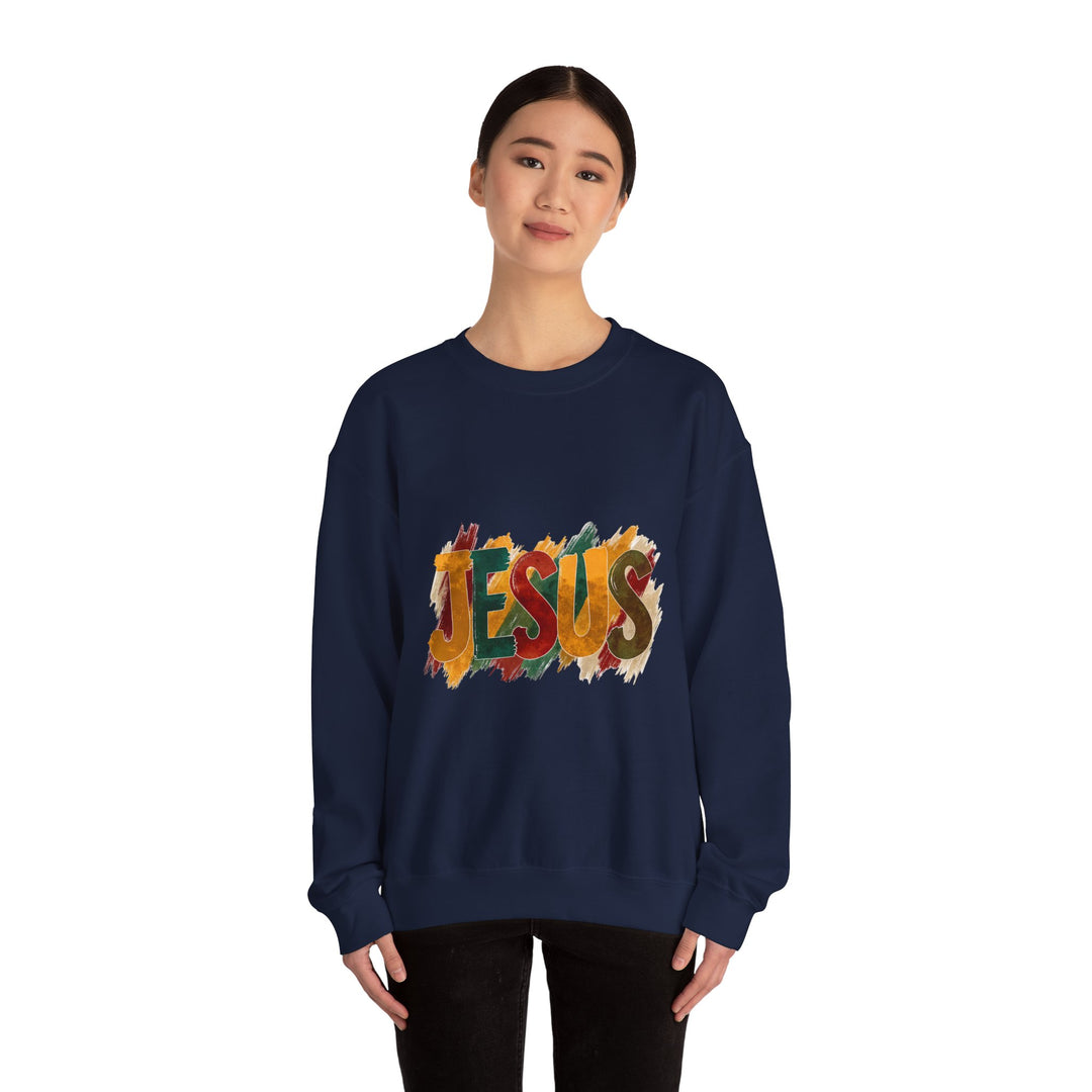 Faith-Inspired Crewneck Sweatshirt, Jesus Sweatshirt, Religious Apparel, Christian Gift, Spiritual Wear, Cozy Church Outfit
