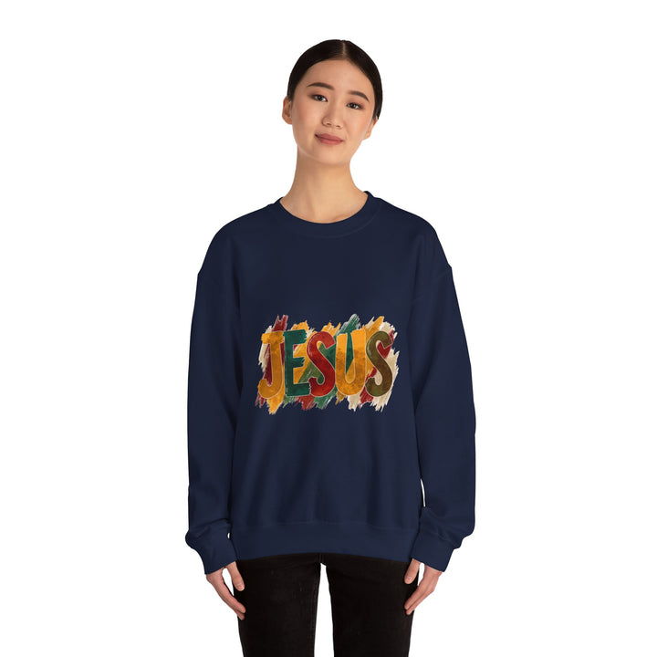 Faith-Inspired Crewneck Sweatshirt, Jesus Sweatshirt, Religious Apparel, Christian Gift, Spiritual Wear, Cozy Church Outfit
