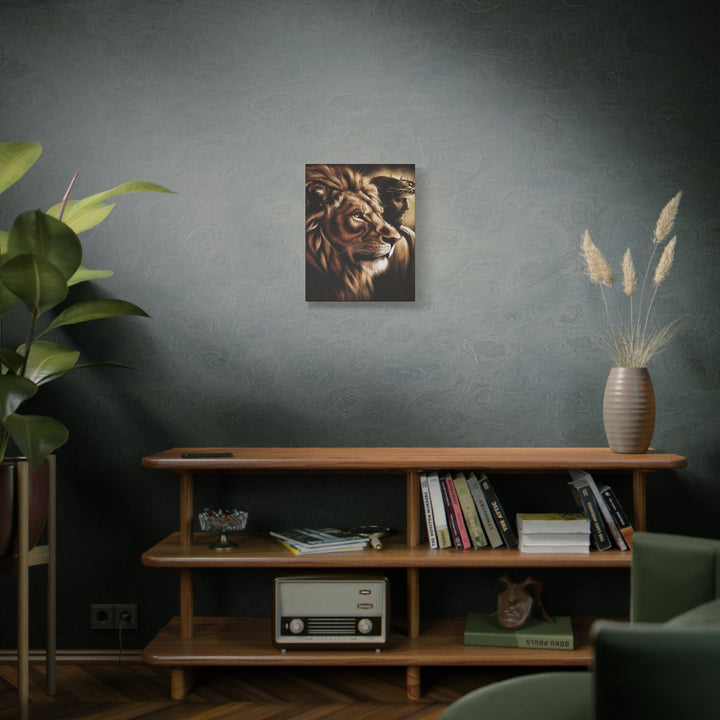The Lion and the Lamb – Christian Canvas Wall Art | Bold Faith Decor Featuring Christ & Lion of Judah