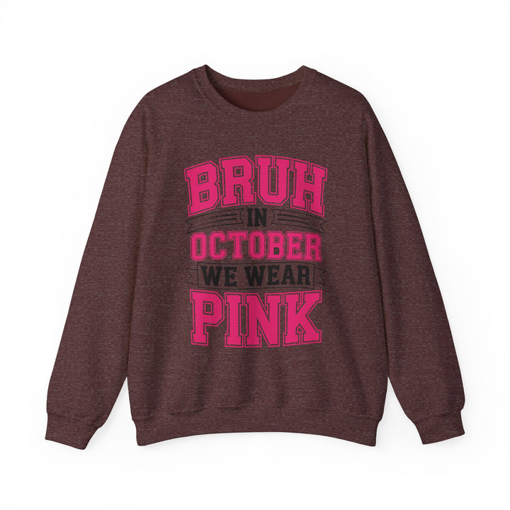 Pink October Awareness Sweatshirt, Cozy Crewneck, Breast Cancer Awareness, Gift for Supporters, Fashion for a Cause