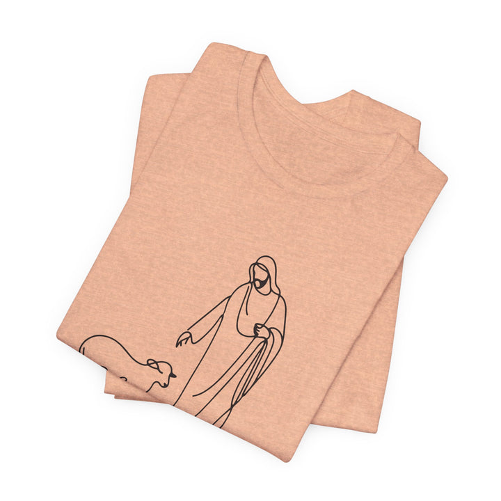 Christian Quote Tee - Unisex Jersey Short Sleeve Tee - 'He left the 99 to find me'