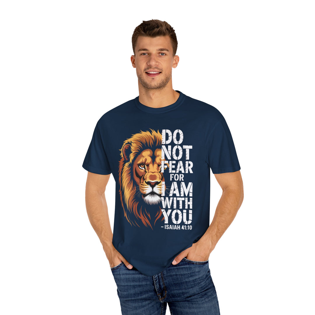 Christian Lion T-Shirt – Isaiah 41:10 Unisex Tee | Do Not Fear Scripture Apparel