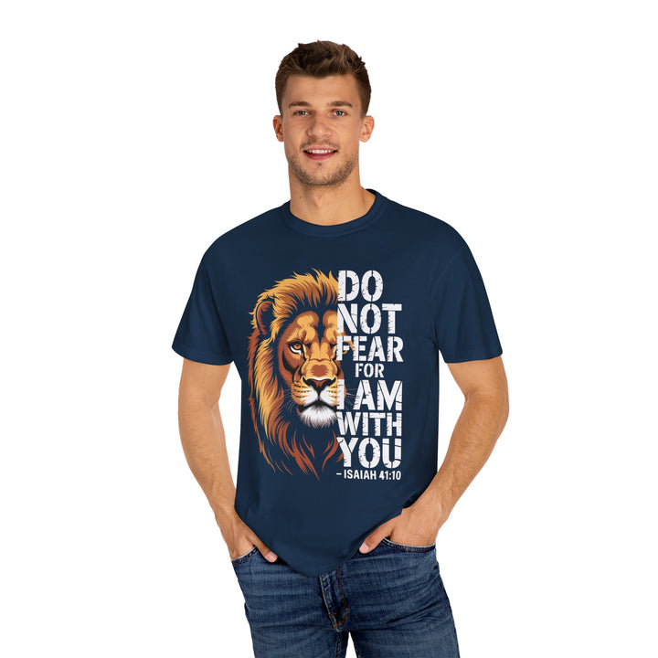 Christian Lion T-Shirt – Isaiah 41:10 Unisex Tee | Do Not Fear Scripture Apparel