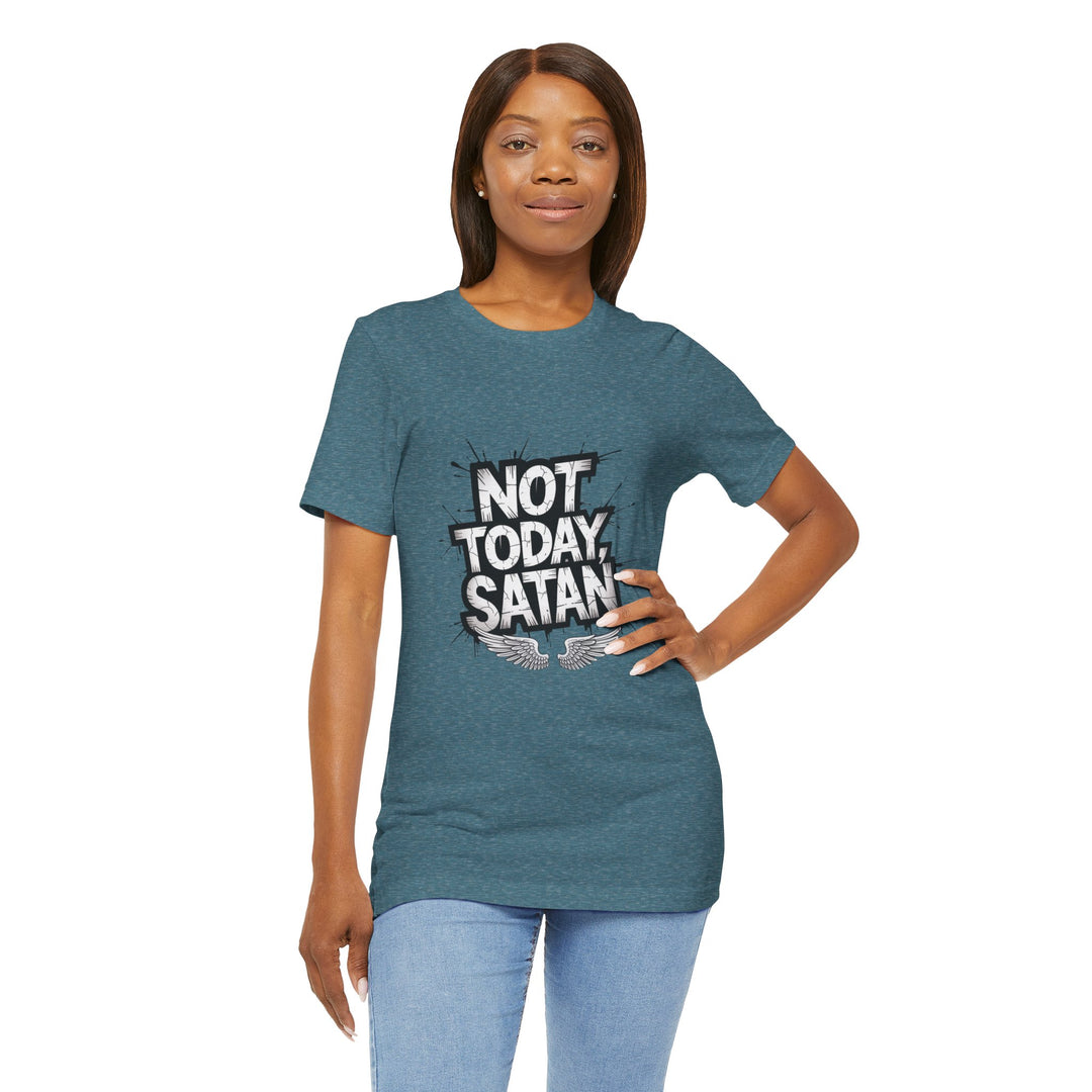 Not Today, Satan – Bold Christian Spiritual Warfare Shirt