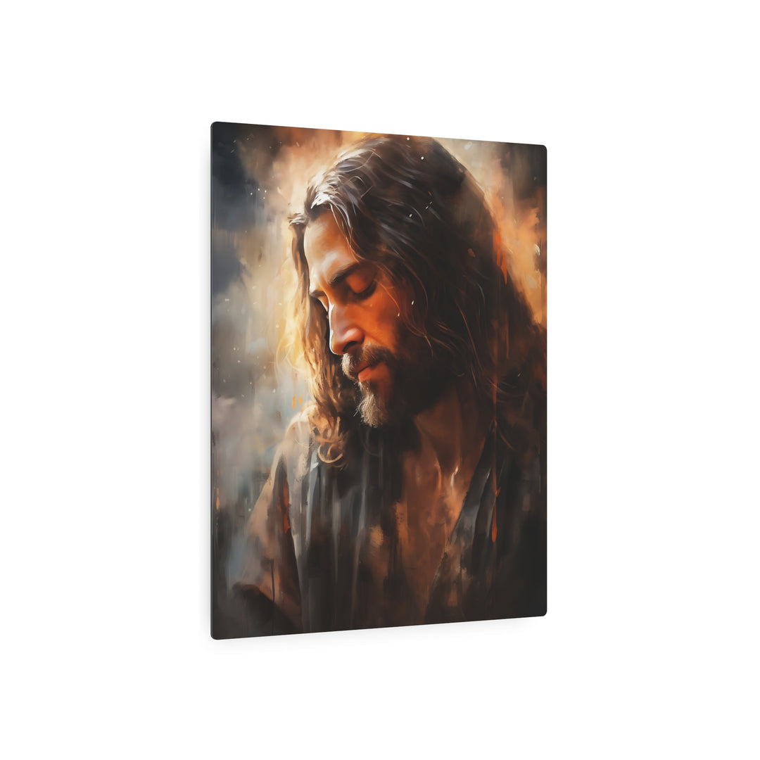 Inspirational Jesus Metal Art Sign - Faith Wall Decor