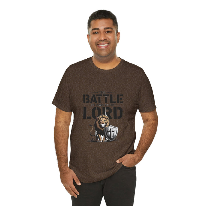 Faith-Inspired Short Sleeve Tee | The Battle Belongs to the Lord | Christian Apparel, Inspirational Shirt, Gift for Believers, [...]