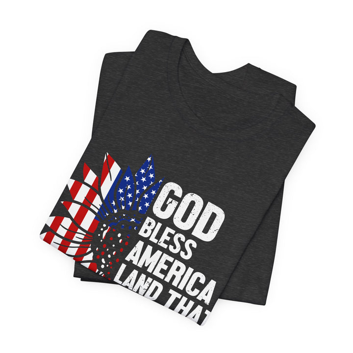 Patriotic T-Shirt, God Bless America Tee, Unisex Short Sleeve Shirt, Independence Day Gift, USA Pride Apparel, Americana Clothing