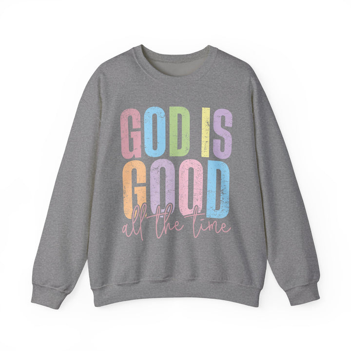 Inspirational God is Good Sweatshirt, Religious Crewneck, Faith-Based Apparel, Comfortable Casual Wear, Church Gift, Positive Vibes
