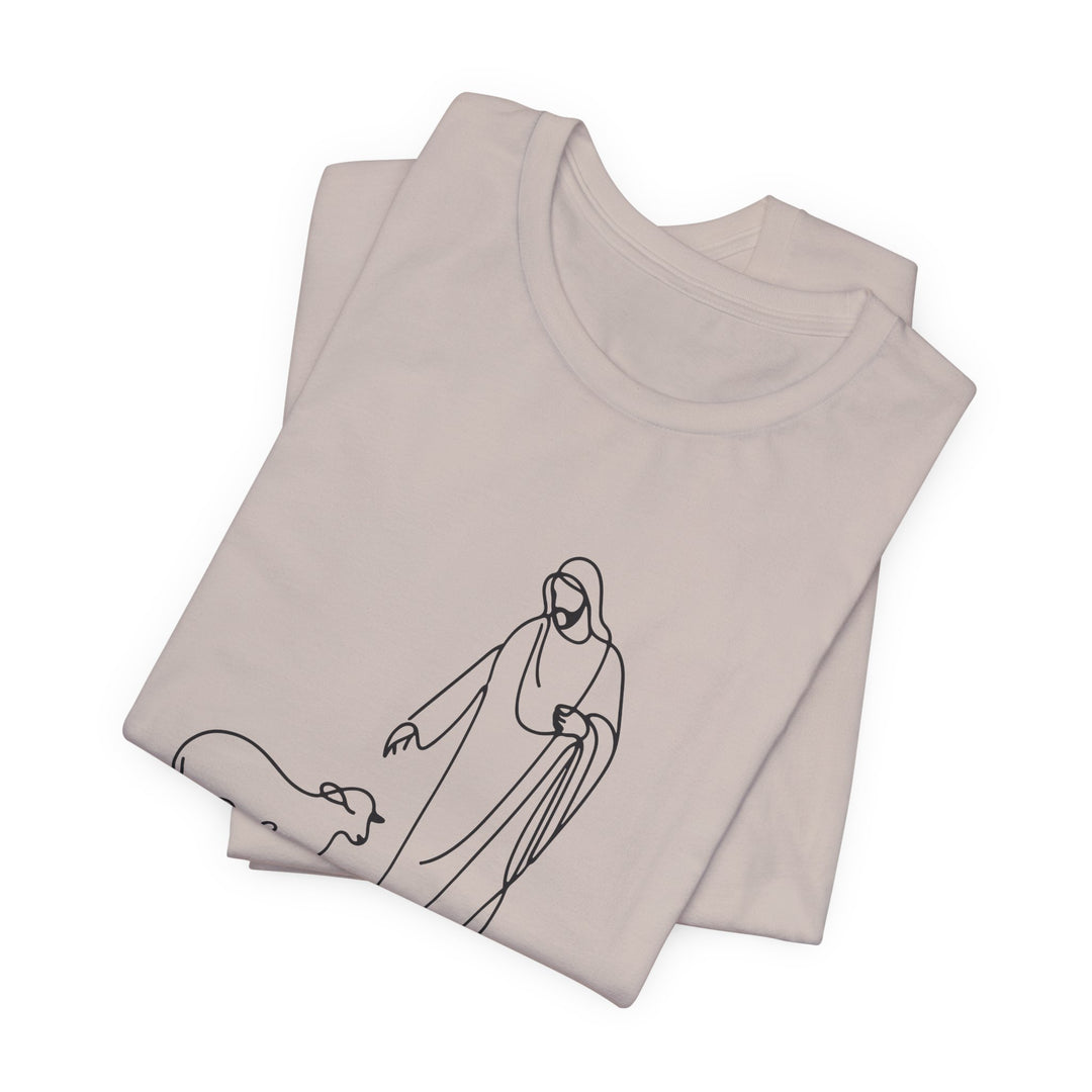 Christian Quote Tee - Unisex Jersey Short Sleeve Tee - 'He left the 99 to find me'