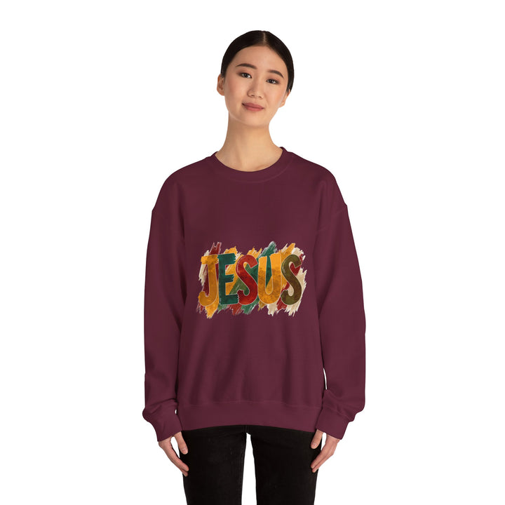Faith-Inspired Crewneck Sweatshirt, Jesus Sweatshirt, Religious Apparel, Christian Gift, Spiritual Wear, Cozy Church Outfit