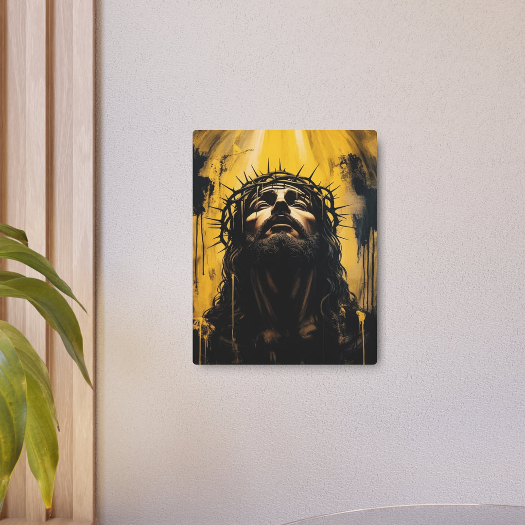 "Crown of Thorns - Crown of Glory" - Triumph Through Suffering Metal Wall Art