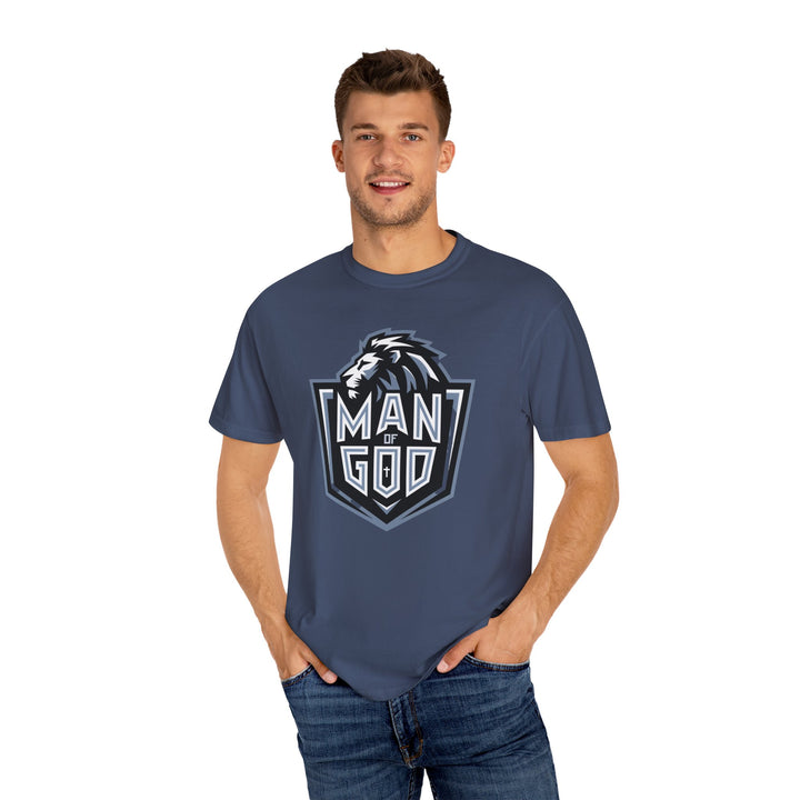 Christian Lion Shield Unisex Garment-Dyed T-shirt