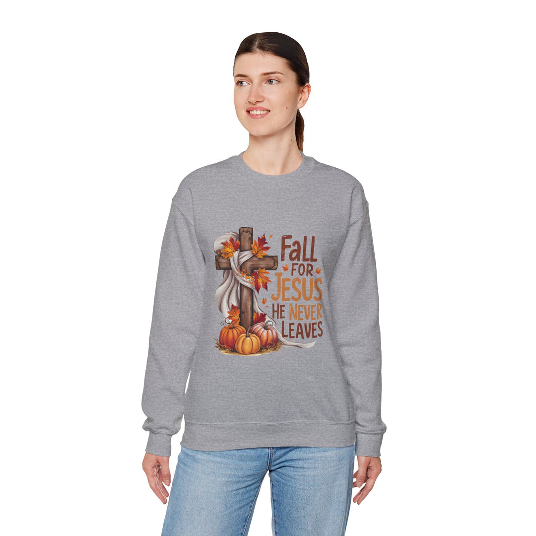 Faith-Inspired Fall Sweatshirt: Cozy Christian Apparel for Autumn, Harvest, Thanksgiving, Seasonal Comfort, Fall for Jesus