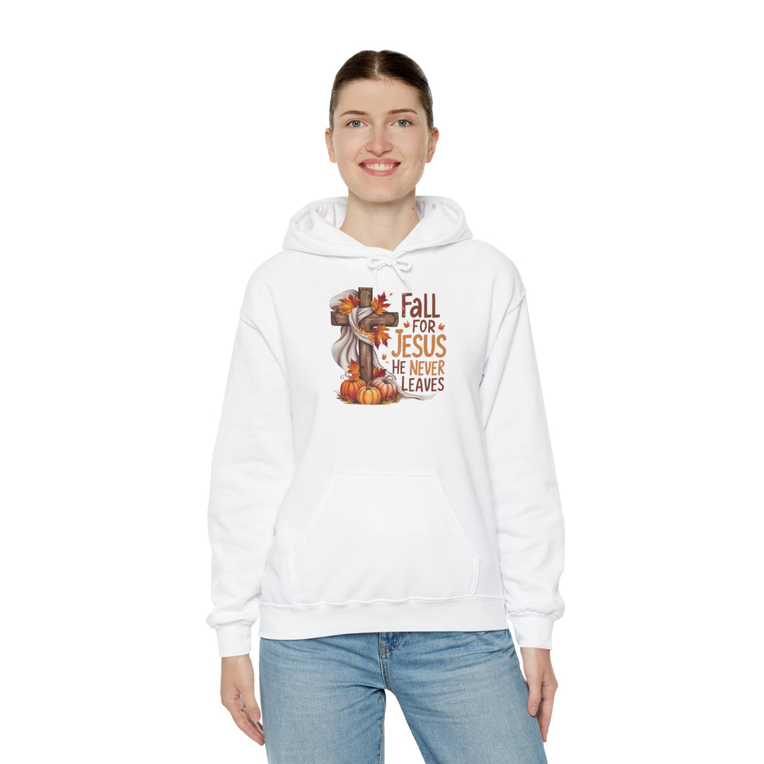 Christian Hoodie - Fall for Jesus Inspirational Unisex Sweatshirt