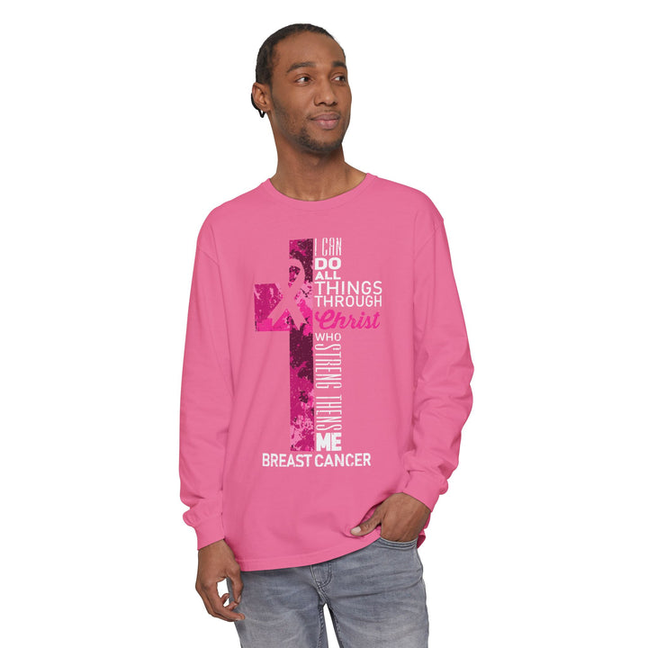 Christian Breast Cancer Awareness Long Sleeve T-Shirt