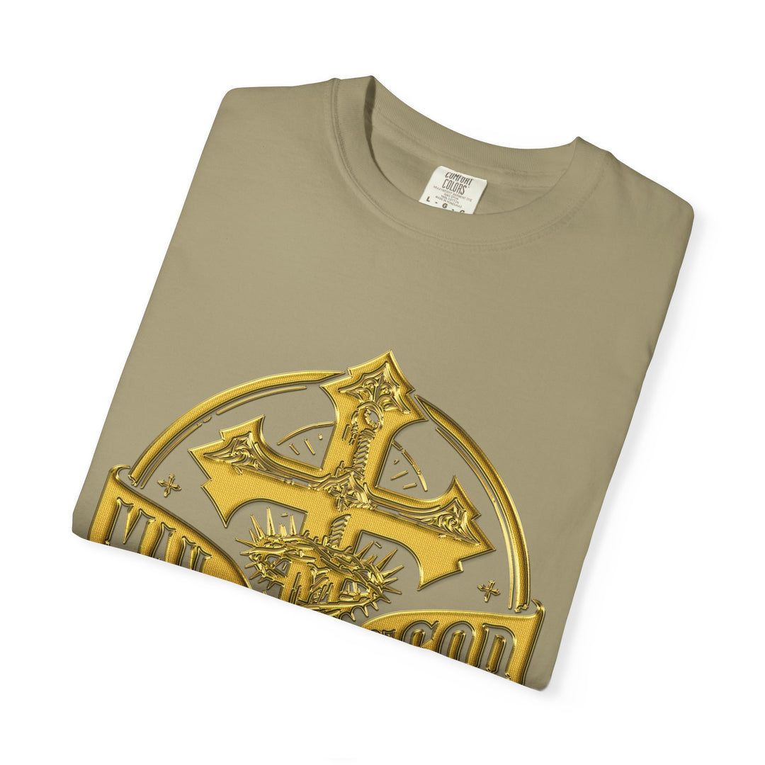Warrior Spirit T-shirt - Royal Identity Gold Crest Design
