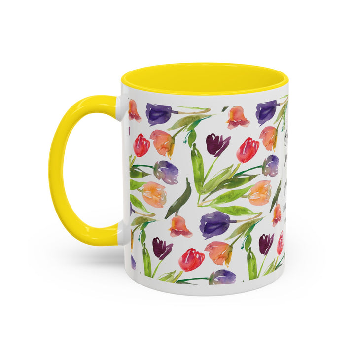 Be Joyful Always – Watercolor Tulip Scripture Mug