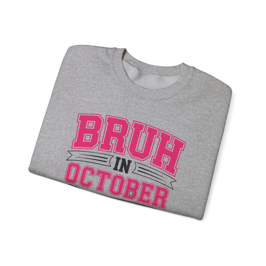Pink October Awareness Sweatshirt, Cozy Crewneck, Breast Cancer Awareness, Gift for Supporters, Fashion for a Cause