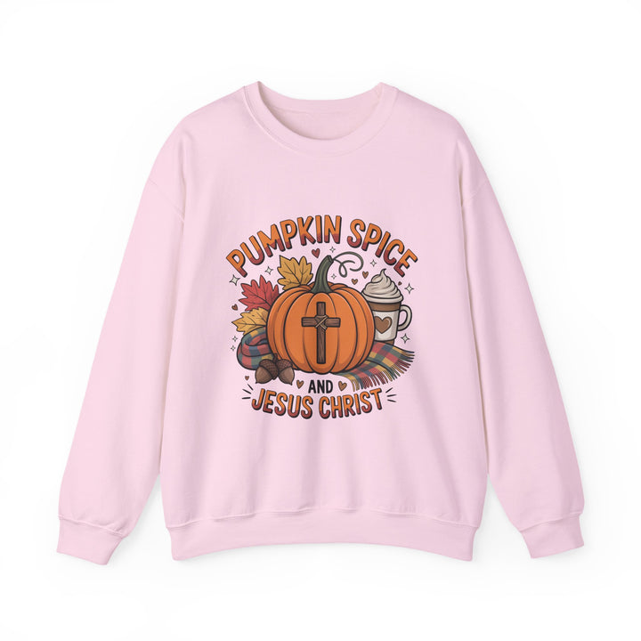 Fall Pumpkin Spice and Jesus Christ Sweatshirt