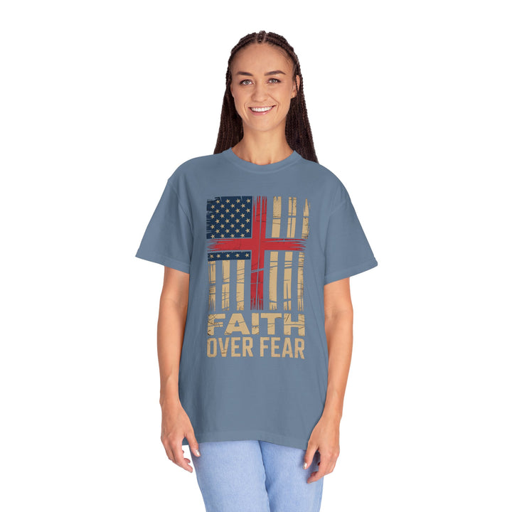 Faith Over Fear Patriotic T-shirt