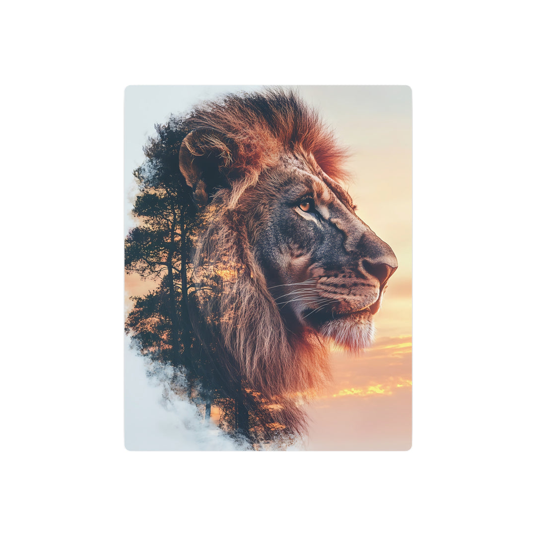 Majestic Lion Metal Art Sign – Nature-Inspired Home Decor for Animal Lovers