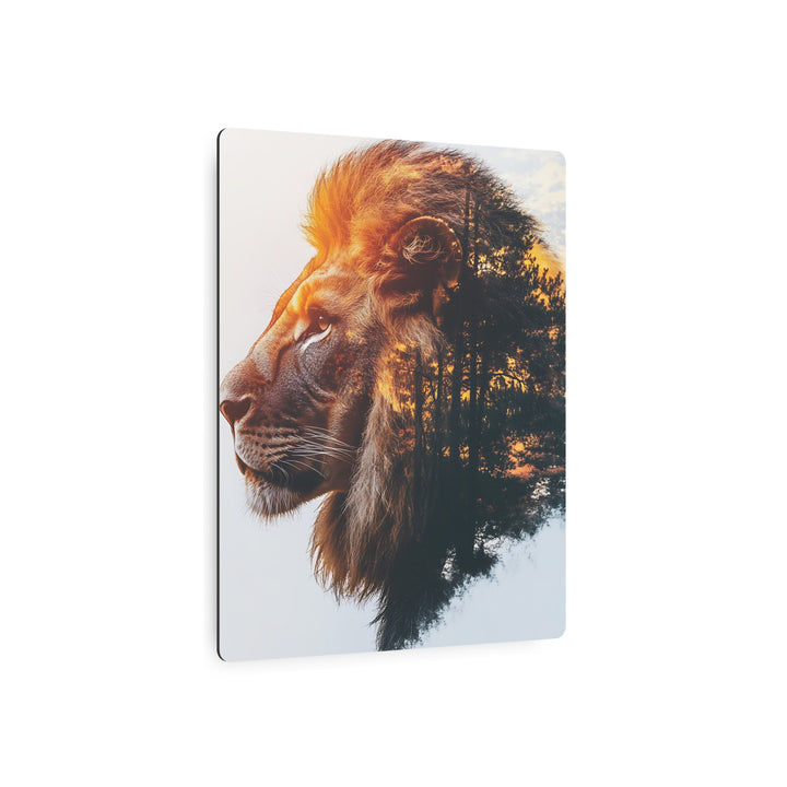Nature-Inspired Lion Metal Art Sign | Home Décor and Wall Art