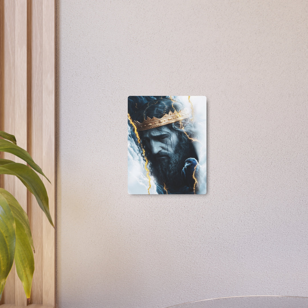 "King of Kings in the Storm" - Majestic Jesus Metal Wall Art