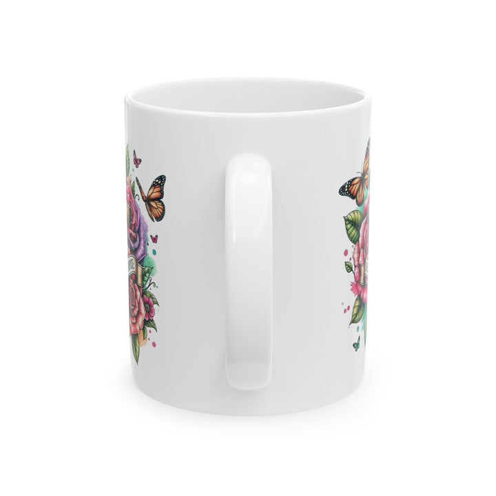 Inspirational Cross Ceramic Mug | 11oz & 15oz | Perfect Gift for Faith-Based Celebrations