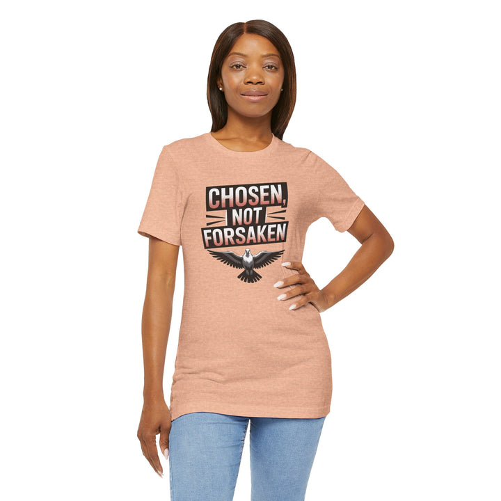 Chosen Not Forsaken Tee - Inspirational Unisex Jersey T-Shirt, Faith-Based Apparel, Motivational Gift, Casual Wear, Spiritual Fashion